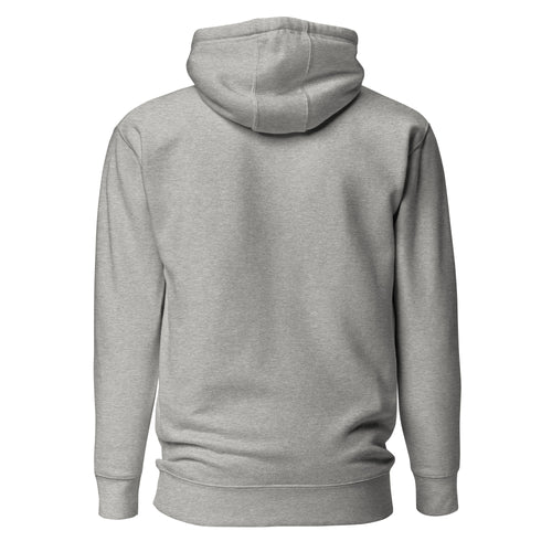 "Bunny Person" harmaa unisex-huppari mustalla painatuksella